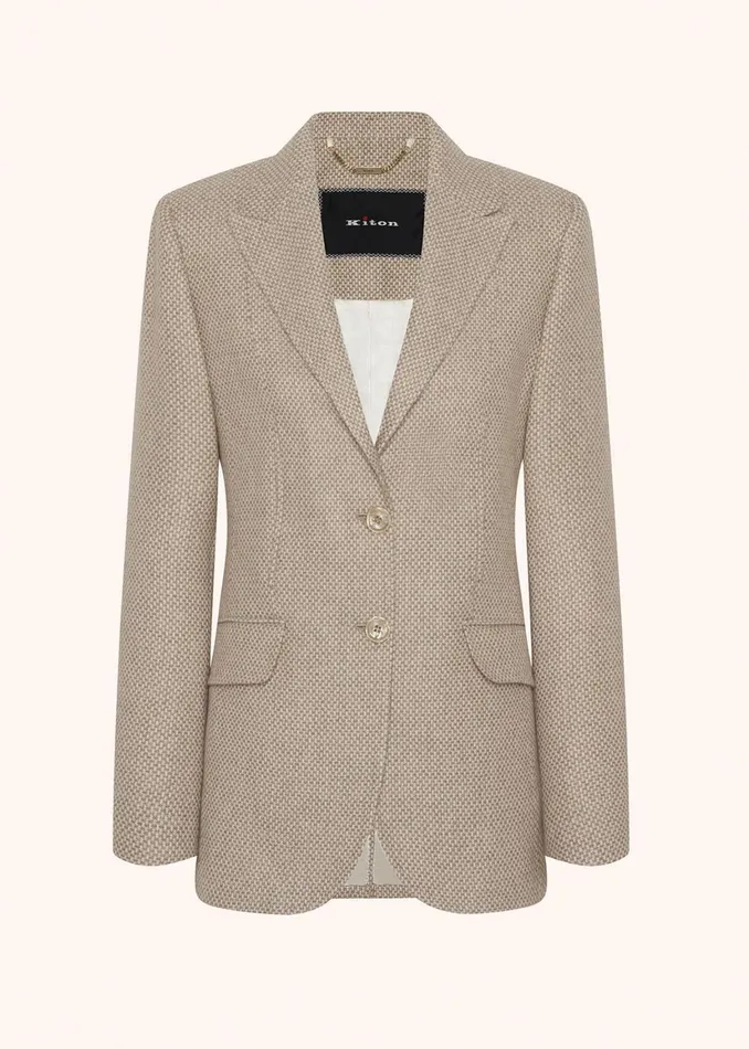 SINGLEBREASTED CASHMERE BLAZER Women Kiton Jackets