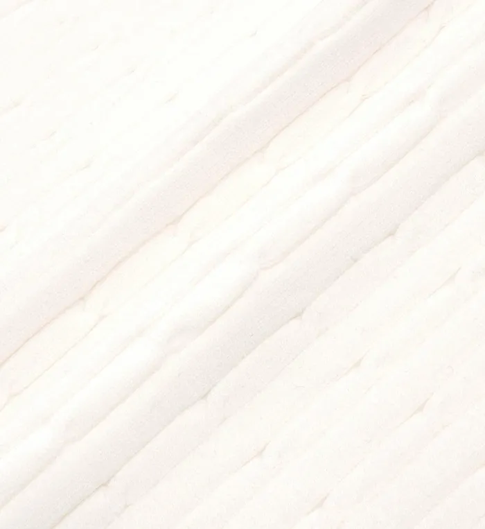 Skirts and Dresses Women Sporty and Rich Serif Logo Mini Cable Skirt 8211 Off WhiteNavyRed