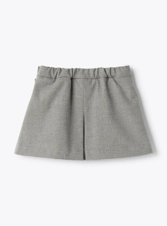 Skirts Girl 216 Il Gufo Pleated Skirt With Tucks