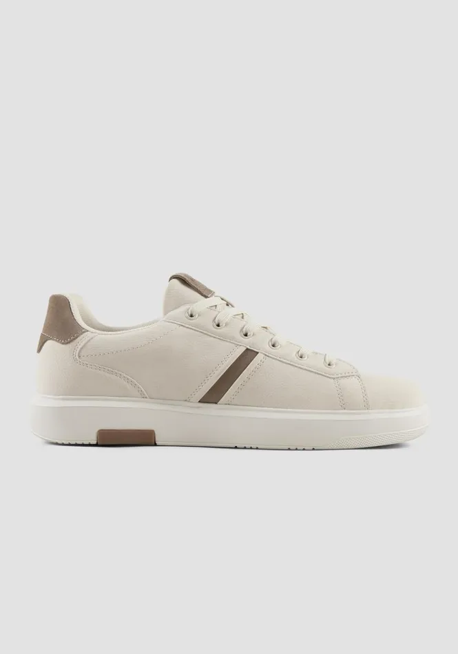 Sneakers Men Antony Morato Himba Sneakers In Faux Leather And Suede Cream