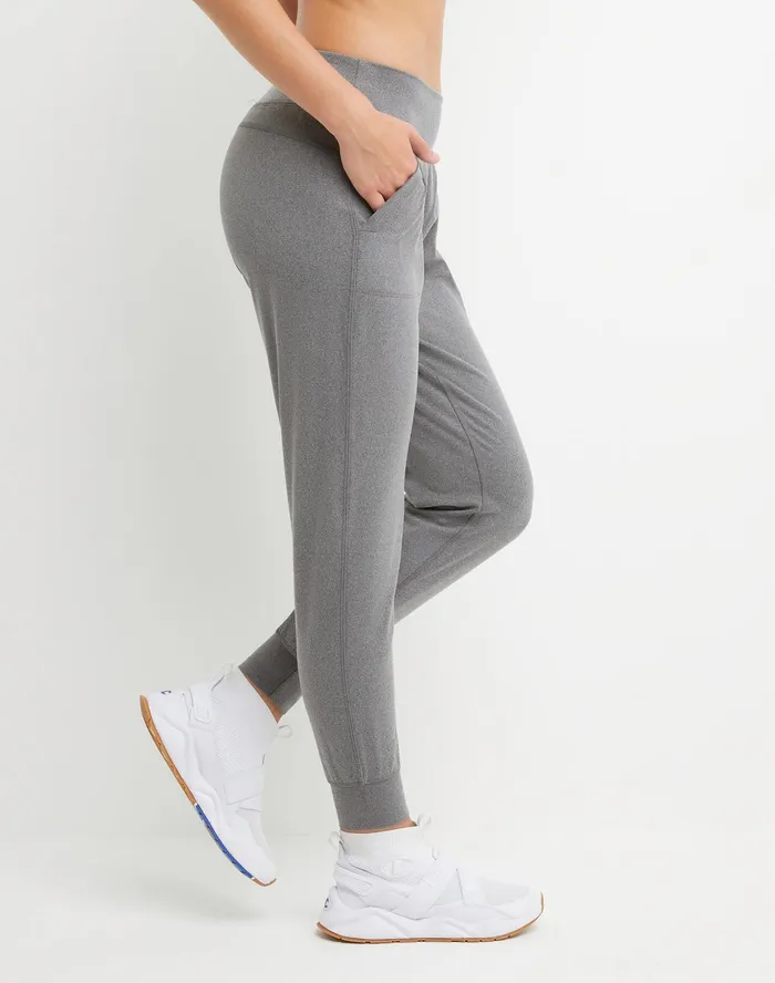 Soft Touch Joggers C Logo 27034 Ebony Heather Women Champion Pants