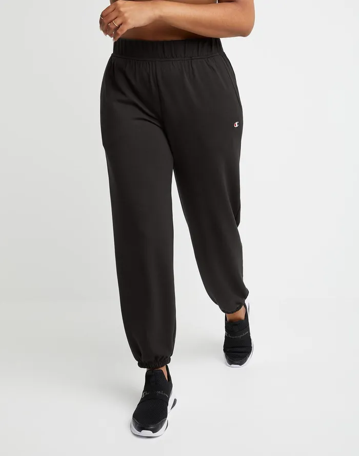 Soft Touch Sweatpants C Logo 27034 Black Women Champion Pants
