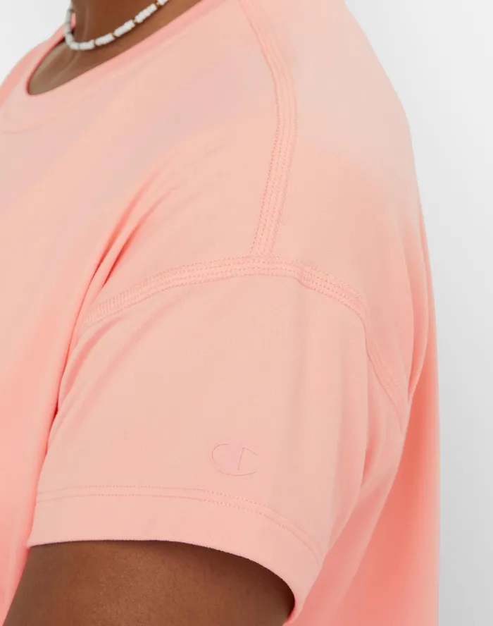 Soft Touch TShirt C Logo Pink Star Women Champion TShirts and Tops