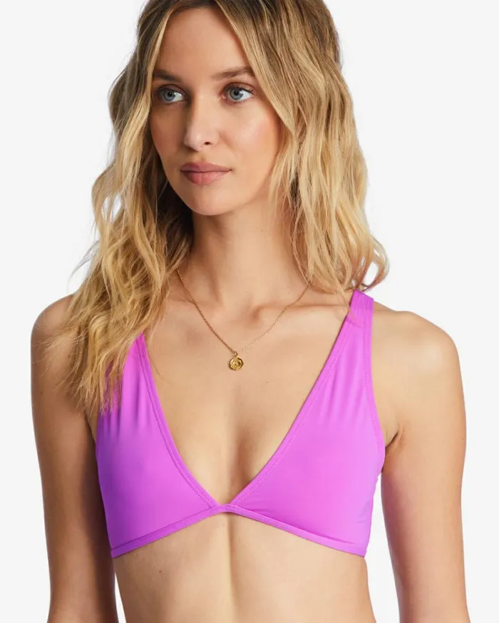 Sol Searcher Ava Tank Bikini Top Bright Orchid Women Billabong Bikinis