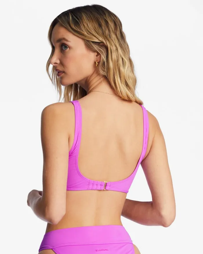 Sol Searcher Ava Tank Bikini Top Bright Orchid Women Billabong Bikinis