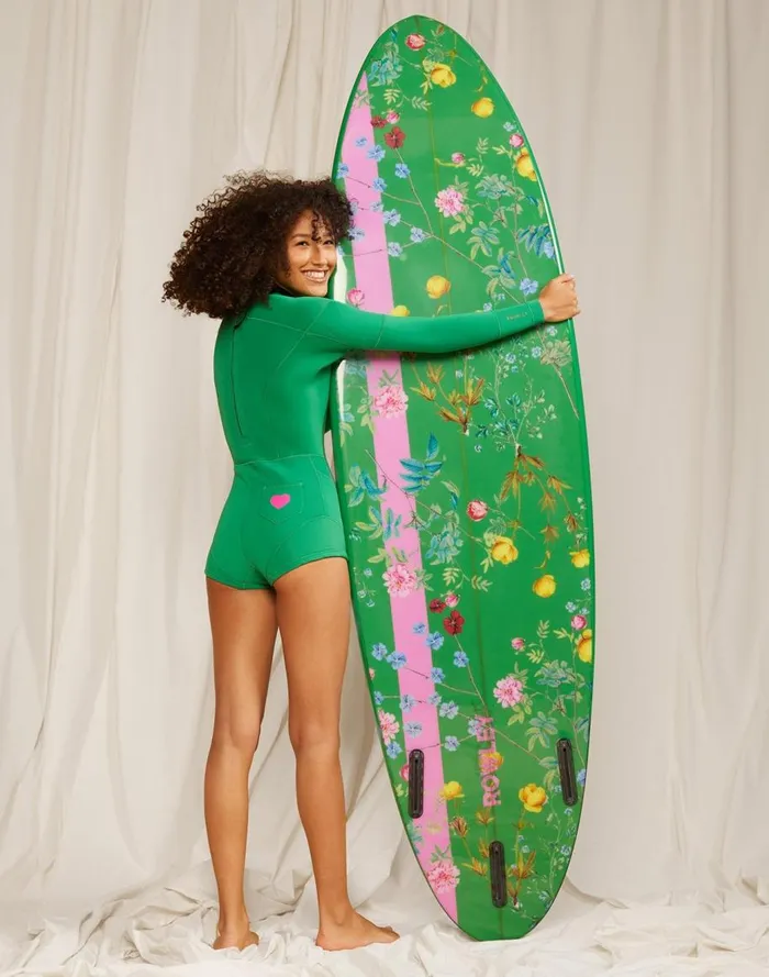 Sport Women Cynthia Rowley Custom 7039 Surfboard 8211 Tulips