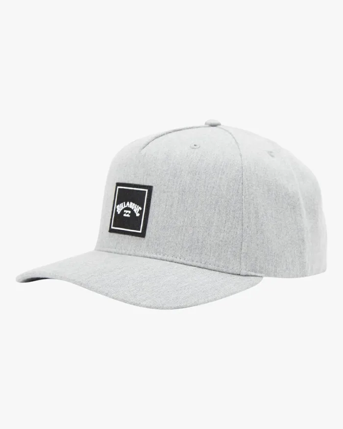 Stacked Snapback Hat Grey Heather Men Billabong Hats