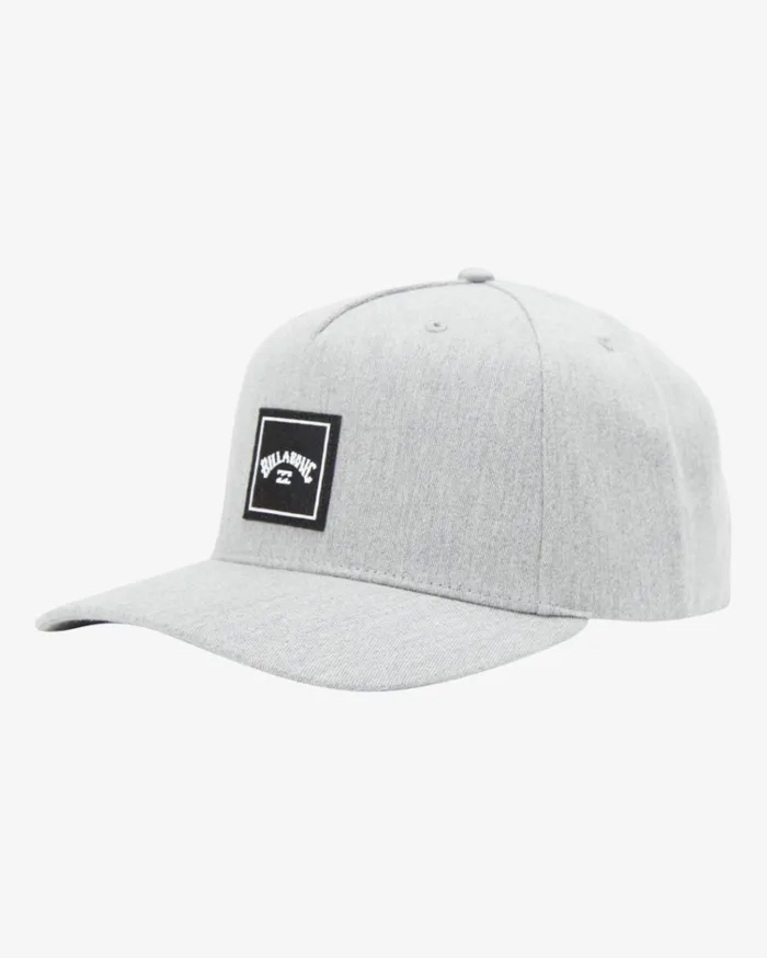 Stacked Snapback Hat Grey Heather Men Billabong Hats