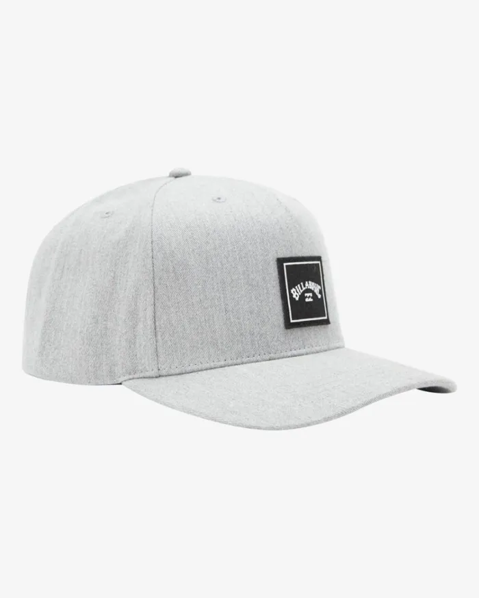Stacked Snapback Hat Grey Heather Men Billabong Hats