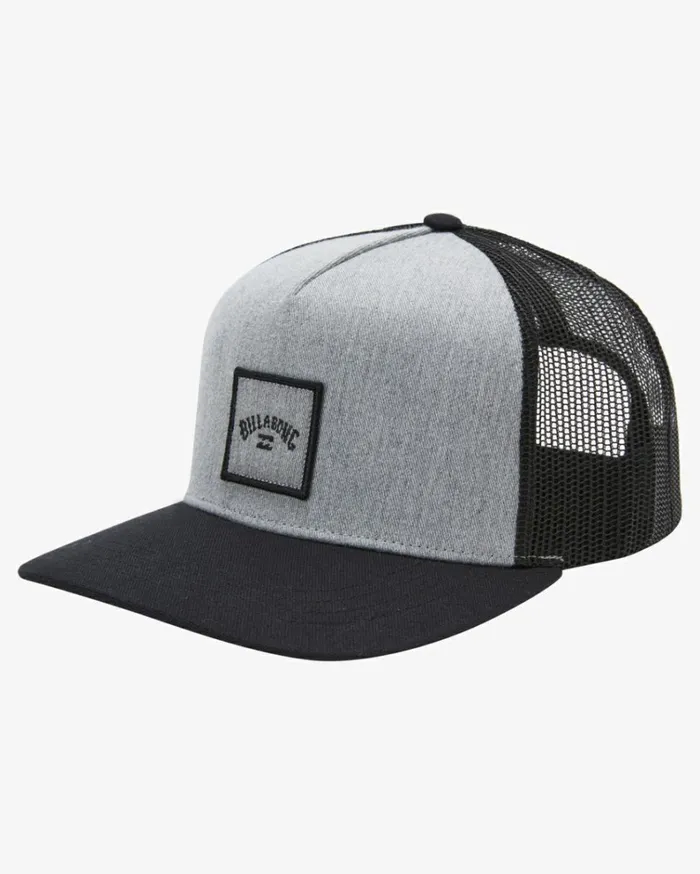 Stacked Trucker Hat Grey Heather Men Billabong Hats