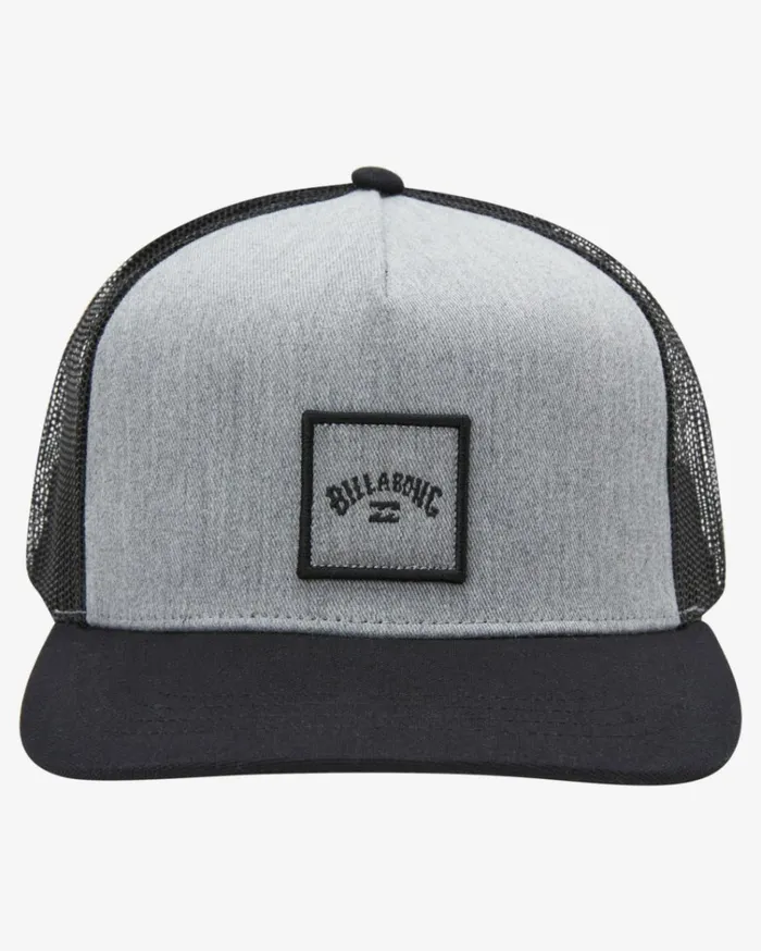 Stacked Trucker Hat Grey Heather Men Billabong Hats