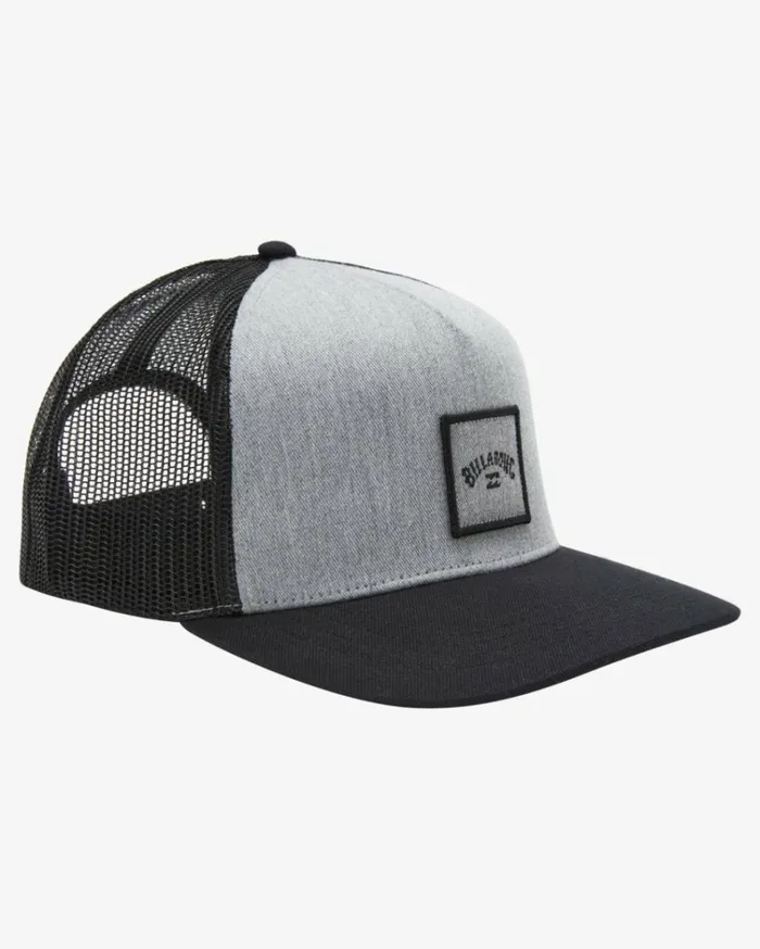 Stacked Trucker Hat Grey Heather Men Billabong Hats