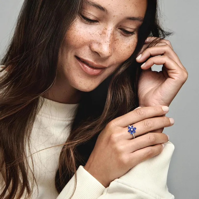 Statement Rings Women Pandora Sparkling Herbarium Cluster Ring