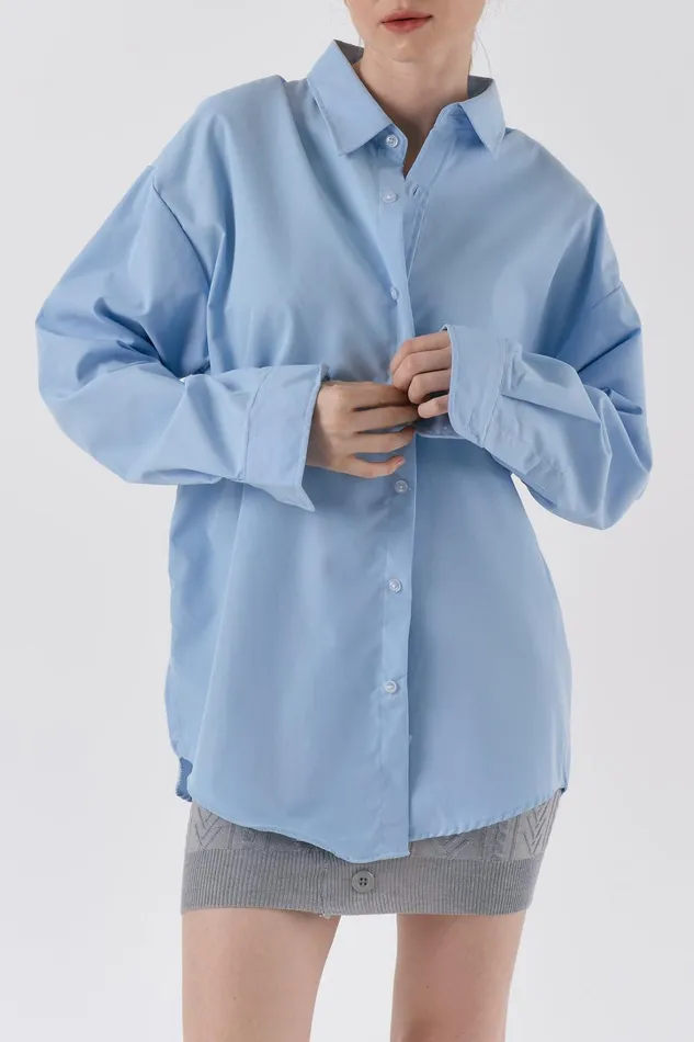 Storets Addison Oversized Shirt Women Shirts and Blouses