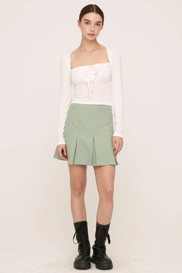 Storets Alexis Front Ruched Top Women Tops Storets Alexis Front Ruched Top Women Tops