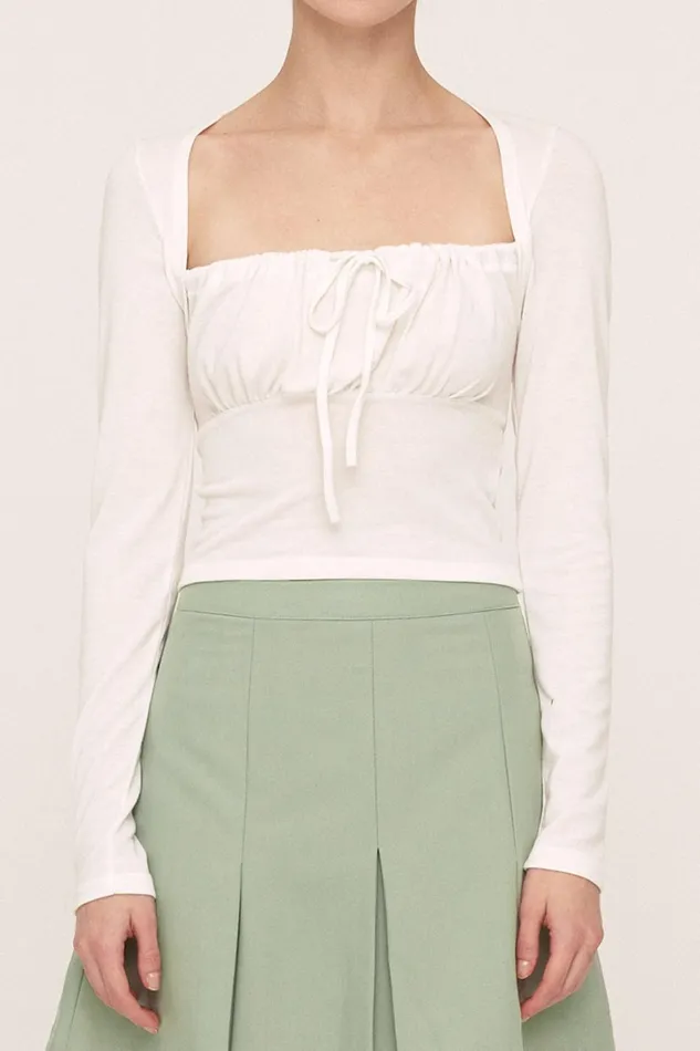 Storets Alexis Front Ruched Top Women Tops Storets Alexis Front Ruched Top Women Tops