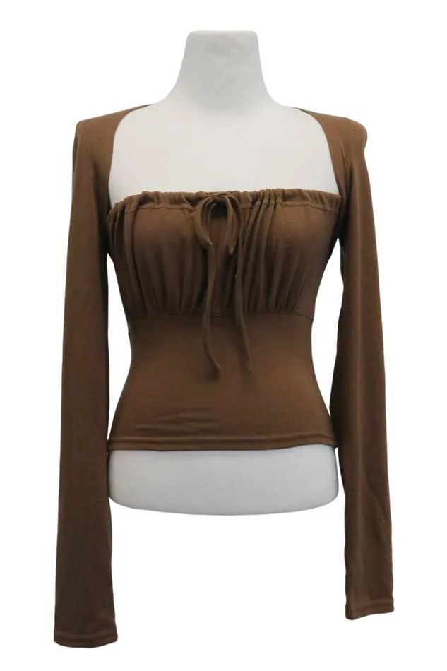 Storets Alexis Front Ruched Top Women Tops Storets Alexis Front Ruched Top Women Tops