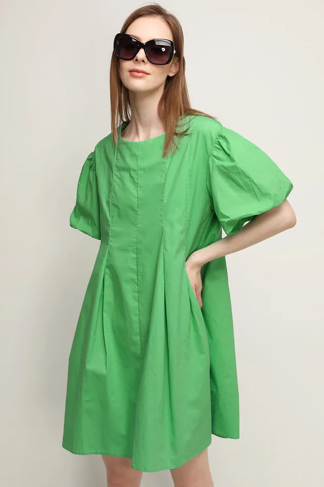 Storets Amelia Puff Sleeve Dress Women Mini Dresses