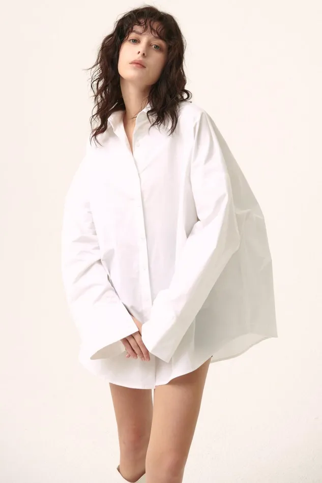 Storets Ariana Oversized Fit Shirt Women Shirts and Blouses