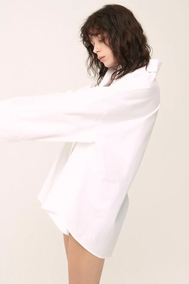 Storets Ariana Oversized Fit Shirt Women Shirts and Blouses