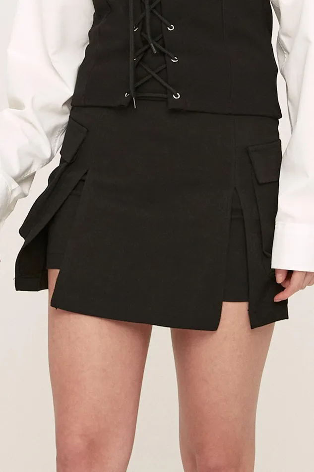 Storets Arlie Front Slit Cargo Skirt Women Skirts