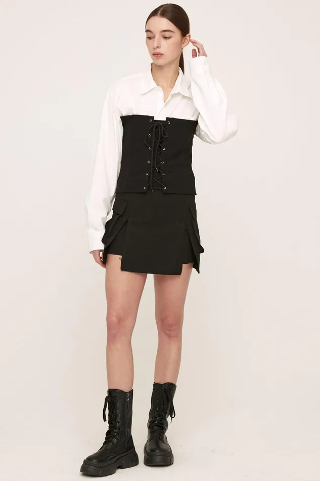 Storets Arlie Front Slit Cargo Skirt Women Skirts Storets Arlie Front Slit Cargo Skirt Women Skirts