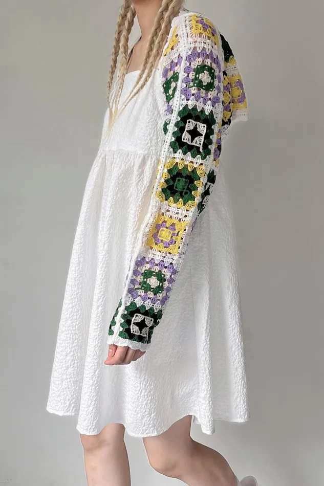Storets Ava GrannySquare Cardi Women Sweaters and Knitwears Storets Ava GrannySquare Cardi Women Sweaters and Knitwears