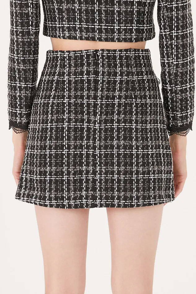 Storets Ayla Tweed Skort WLace Inset Women Skorts
