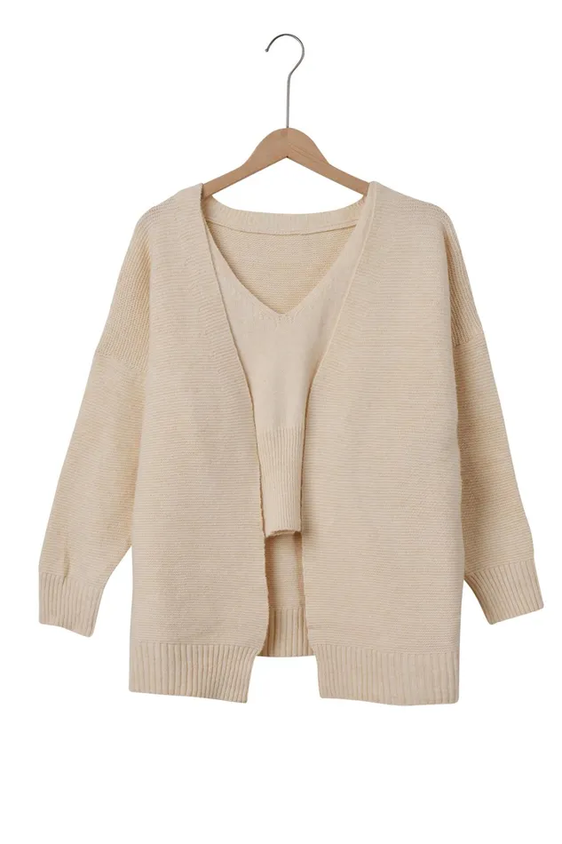 Storets Chantal Oversized Knitted Top And Cardi Set Women Cardigan Storets Chantal Oversized Knitted Top And Cardi Set Women Cardigan