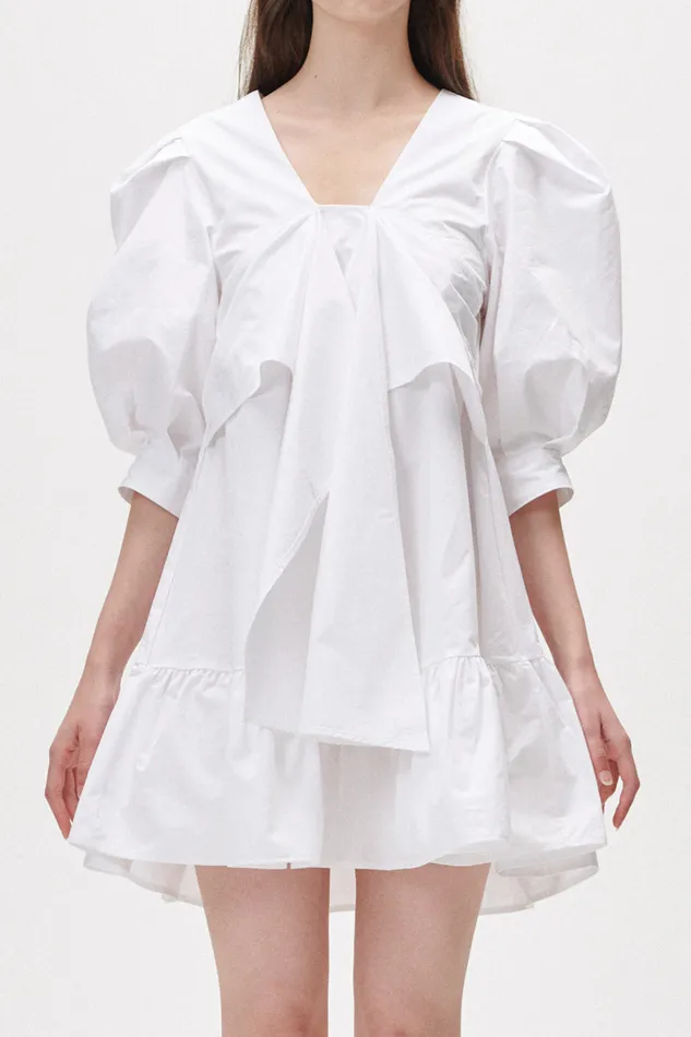 Storets Cinthy Puff Sleeve Mini Dress Women Mini Dresses