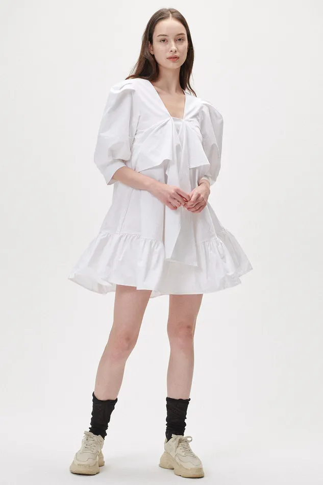Storets Cinthy Puff Sleeve Mini Dress Women Mini Dresses