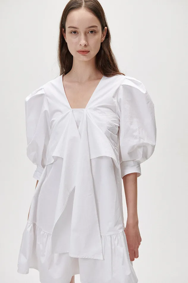 Storets Cinthy Puff Sleeve Mini Dress Women Mini Dresses