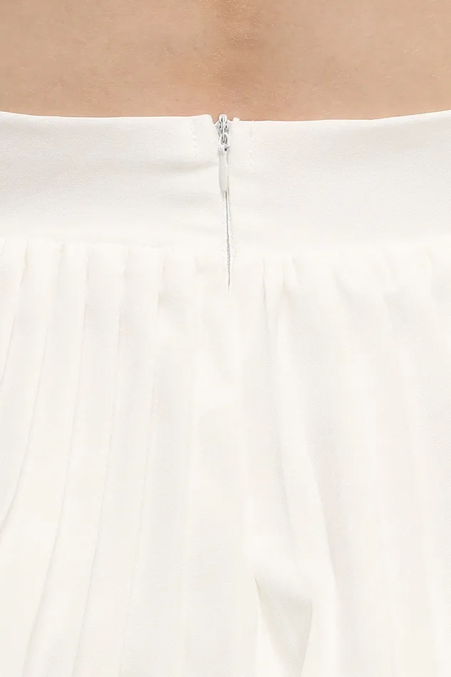 Storets Clara Pleated Ruffle Skort Women Skirts