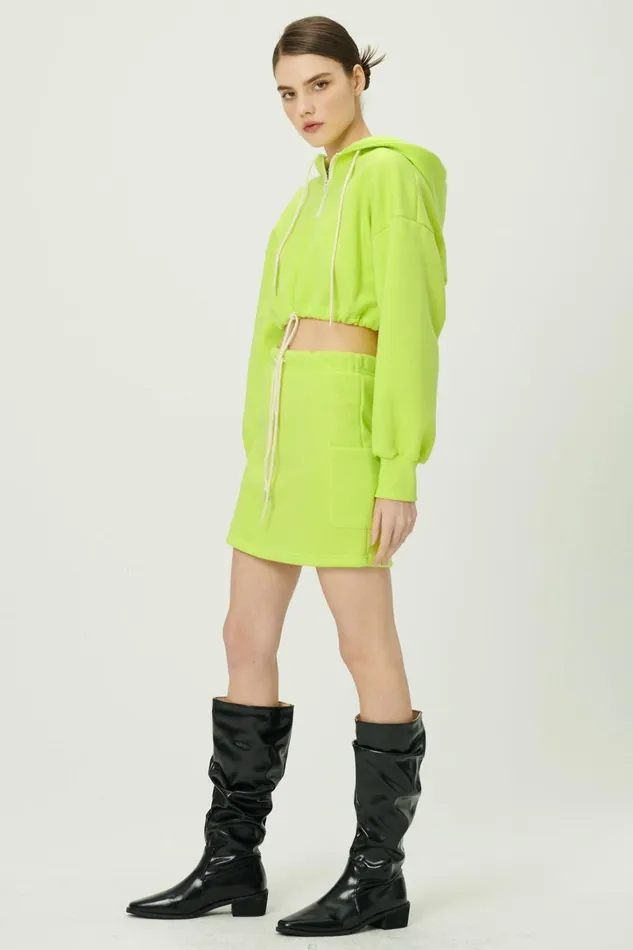 Storets Erica Half Zip Crop Hoodie Women Jackets and Coats
