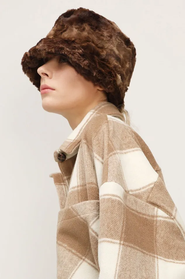 Storets Fur Bucket Hat Women HairandHats