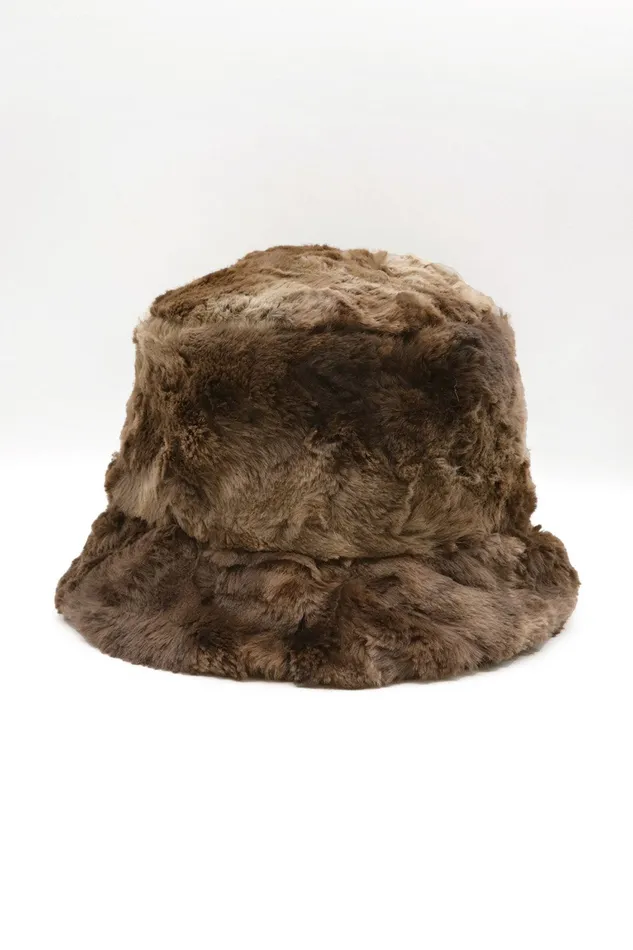 Storets Fur Bucket Hat Women HairandHats