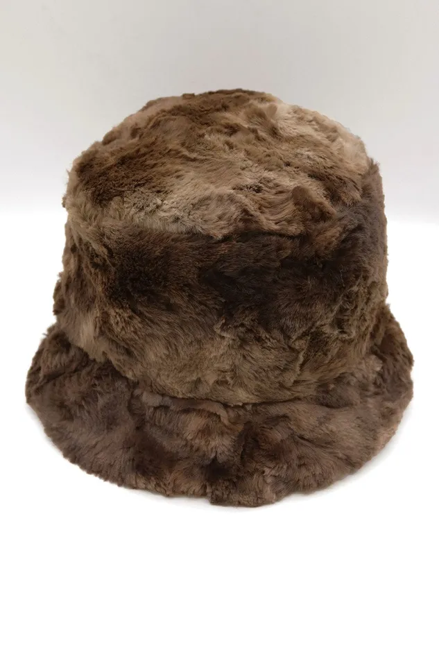 Storets Fur Bucket Hat Women HairandHats