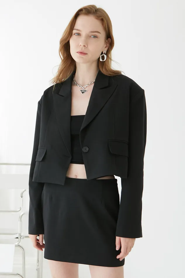 Storets Hailey Oversized Cropped Jacket Women Jackets and Coats