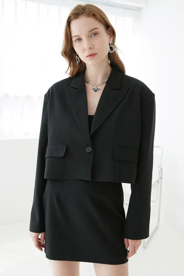 Storets Hailey Oversized Cropped Jacket Women Jackets and Coats