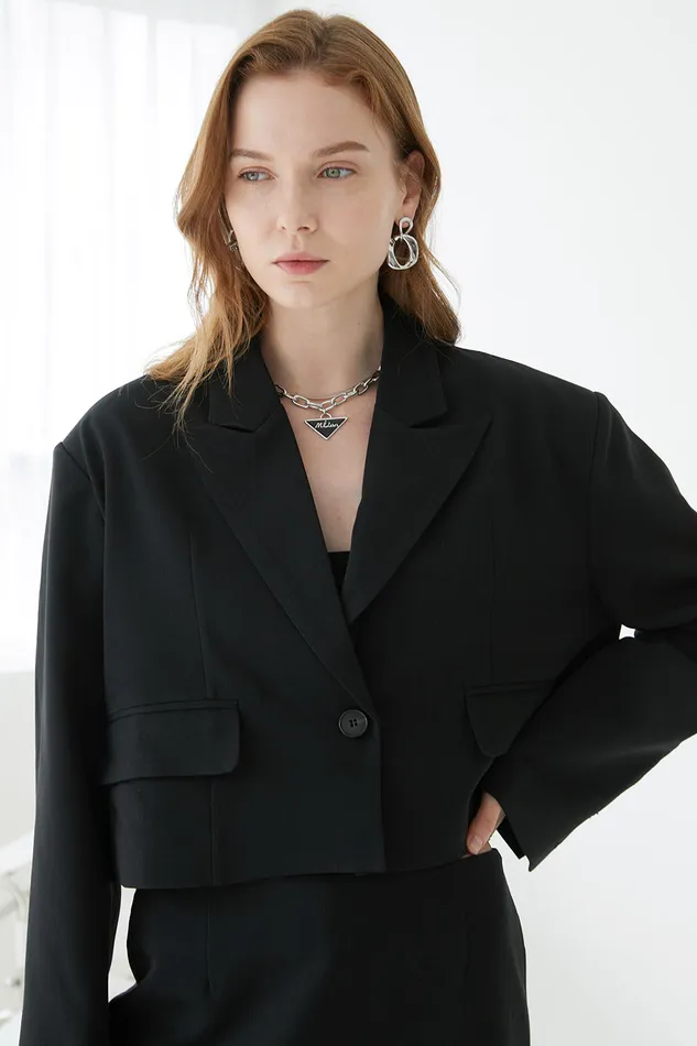 Storets Hailey Oversized Cropped Jacket Women Jackets and Coats