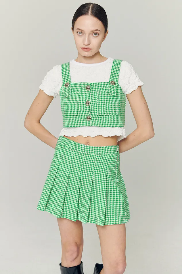 Storets Haley Buttoned Crop Top Women Crop Tops