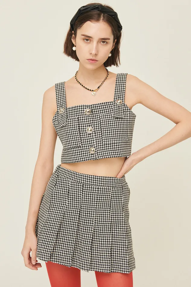 Storets Haley Buttoned Crop Top Women Crop Tops Storets Haley Buttoned Crop Top Women Crop Tops