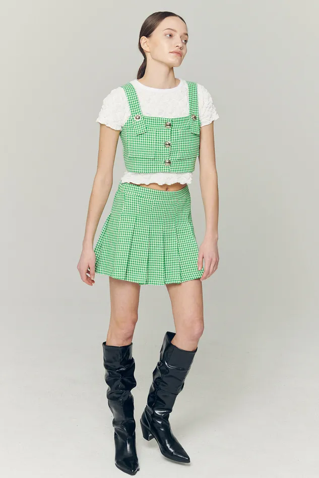 Storets Haley Buttoned Crop Top Women Crop Tops Storets Haley Buttoned Crop Top Women Crop Tops