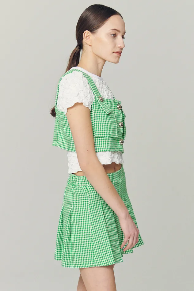 Storets Haley Buttoned Crop Top Women Crop Tops Storets Haley Buttoned Crop Top Women Crop Tops