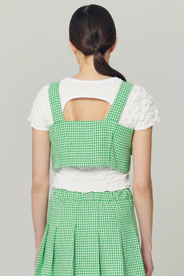 Storets Haley Buttoned Crop Top Women Crop Tops Storets Haley Buttoned Crop Top Women Crop Tops
