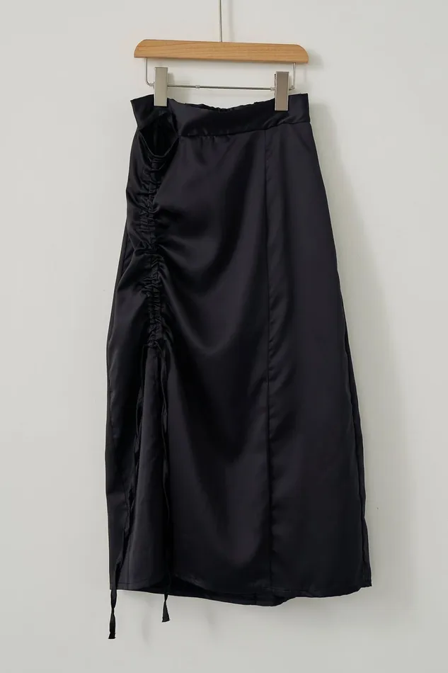 Storets Hazel Satin Midi Skirt Women Skirts Storets Hazel Satin Midi Skirt Women Skirts