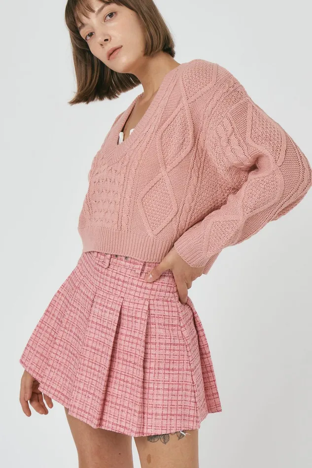 Storets Ivy Cropped Sweater Top Women Tops Storets Ivy Cropped Sweater Top Women Tops