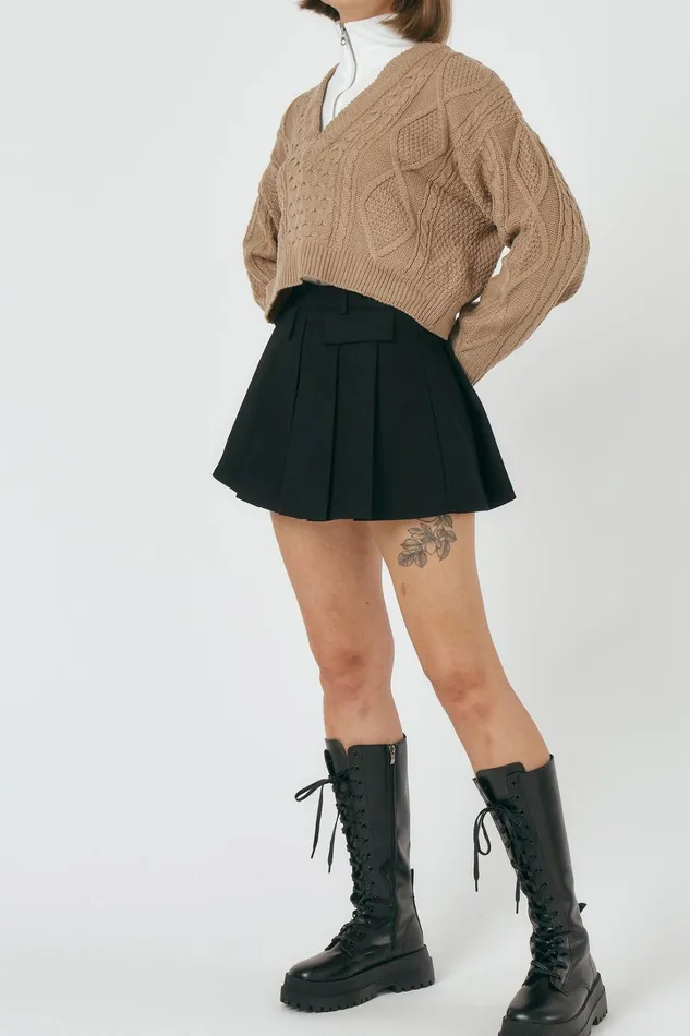 Storets Ivy Cropped Sweater Top Women Tops Storets Ivy Cropped Sweater Top Women Tops