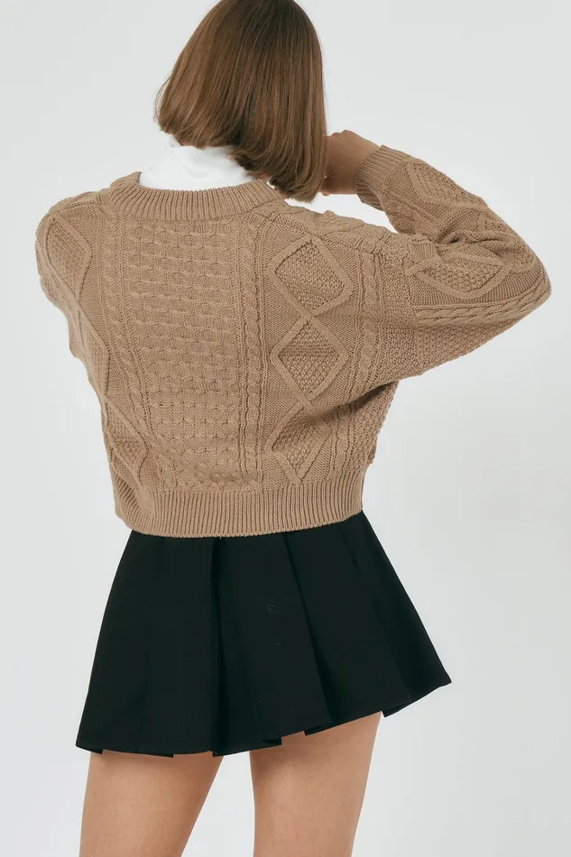 Storets Ivy Cropped Sweater Top Women Tops Storets Ivy Cropped Sweater Top Women Tops
