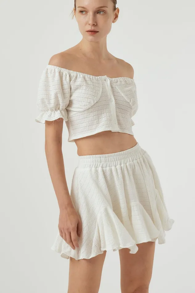 Storets Ivy Pointelle Top Women Shirts and Blouses Storets Ivy Pointelle Top Women Shirts and Blouses